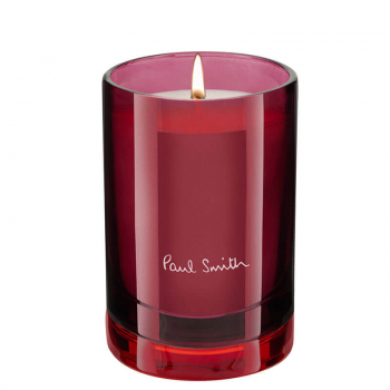 Paul Smith Duftkerze Merrymaker,Glasgefäss, rot-aubergine, offen